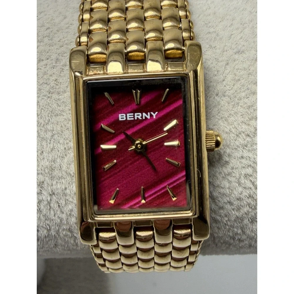 Berny 2166L New Battery Ladies Tank Watch 18MM 7.25